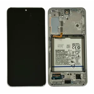 Ecran Samsung S901B Galaxy S22 5G White Cu Baterie (Service Pack)