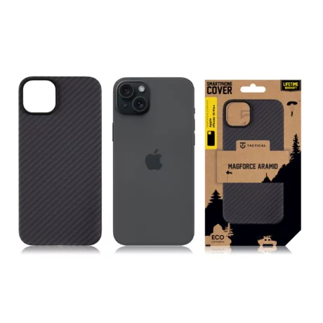 Husa iPhone 15 Plus Tactical MagForce Aramid Negru