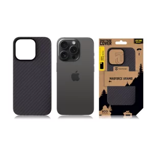 Husa iPhone 15 Pro Tactical MagForce Aramid Negru