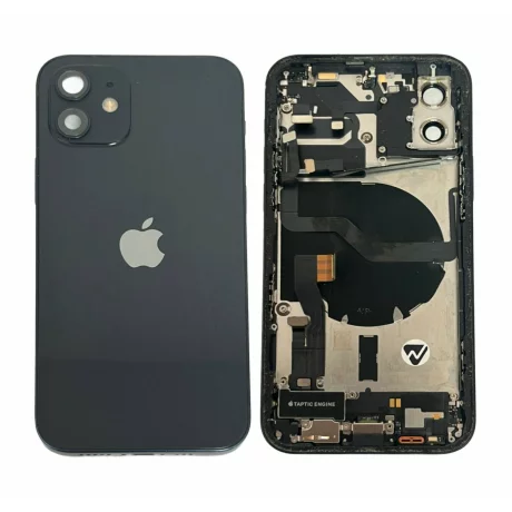 Carcasa (Body) completa iPhone 12 Negru Grade 9 (din dezmembrari)