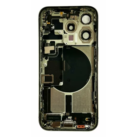 Carcasa (Body) Full Back +Sim pentru iPhone 15 Pro Natural Titanium Grade 10 (din dezmembrari)