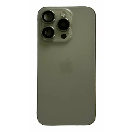 Carcasa (Body) Full Back +Sim pentru iPhone 15 Pro Natural Titanium Grade 10 (din dezmembrari)